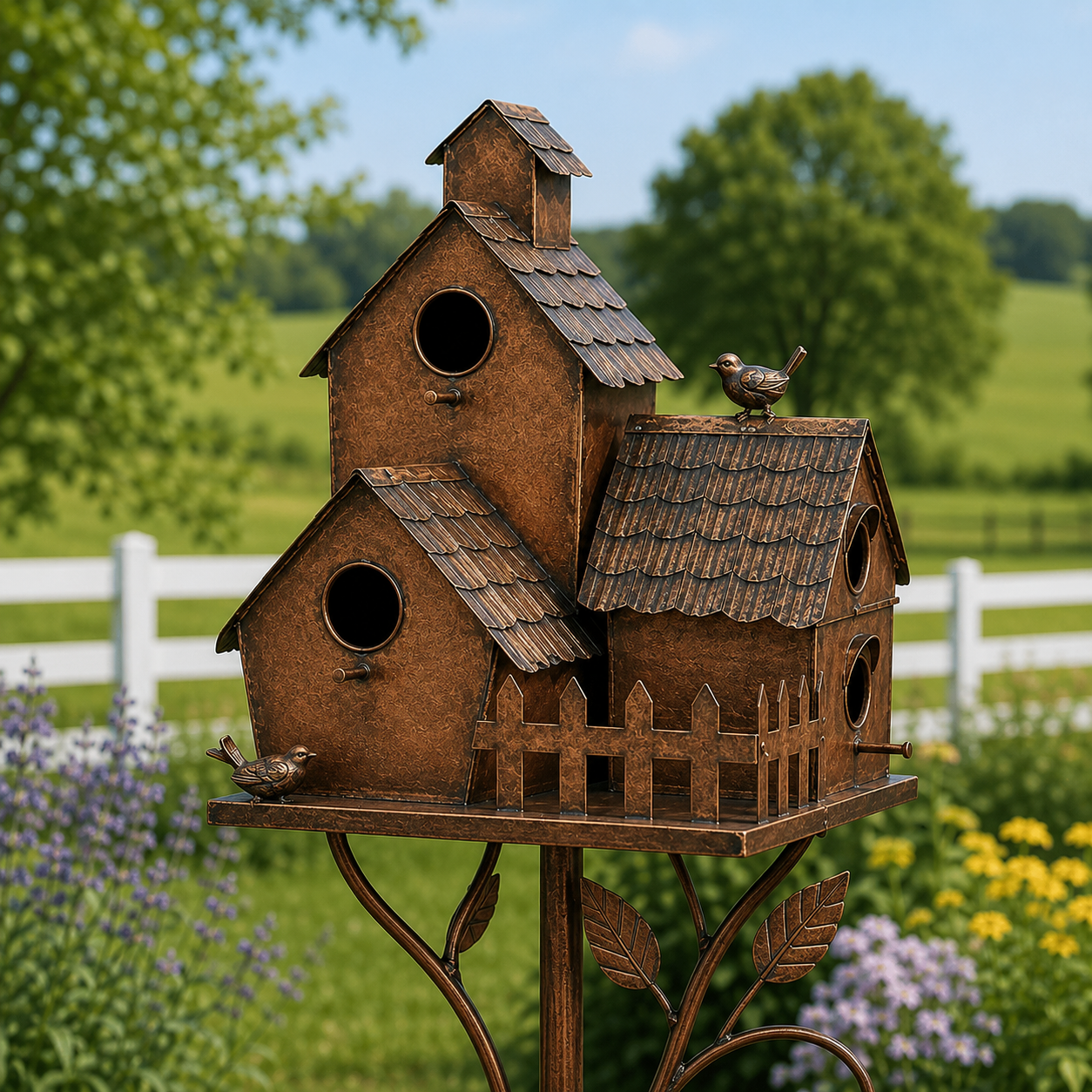 🔥Hot Sale 49% OFF Sola🔥-❤🐦Handmade Iron Birdhouse❤