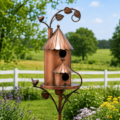 🔥Hot Sale 49% OFF Sola🔥-❤🐦Handmade Iron Birdhouse❤