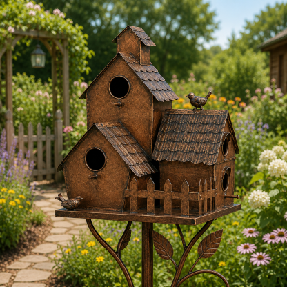 🔥Hot Sale 49% OFF Sola🔥-❤🐦Handmade Iron Birdhouse❤