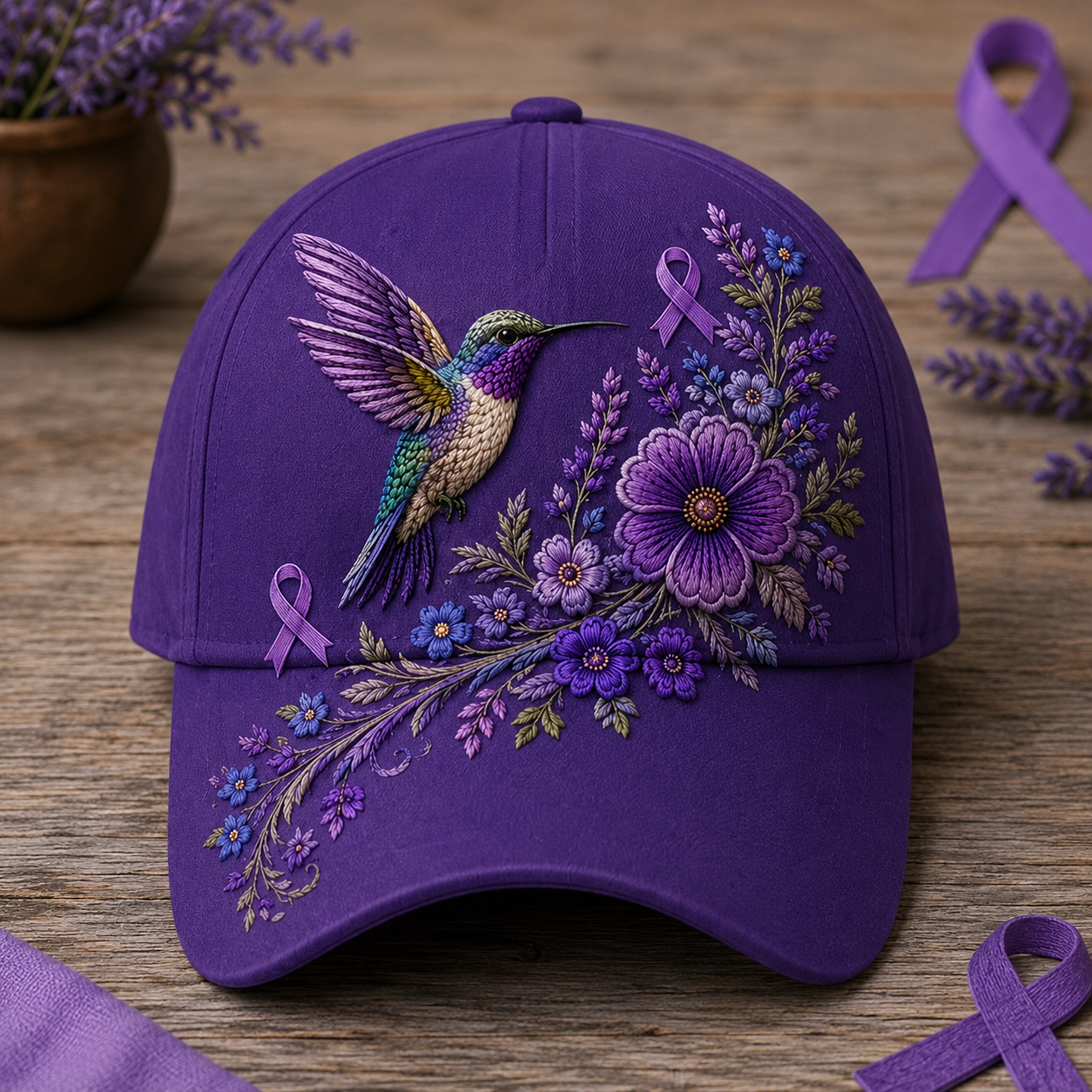 Floral Hummingbird Hat🕊️