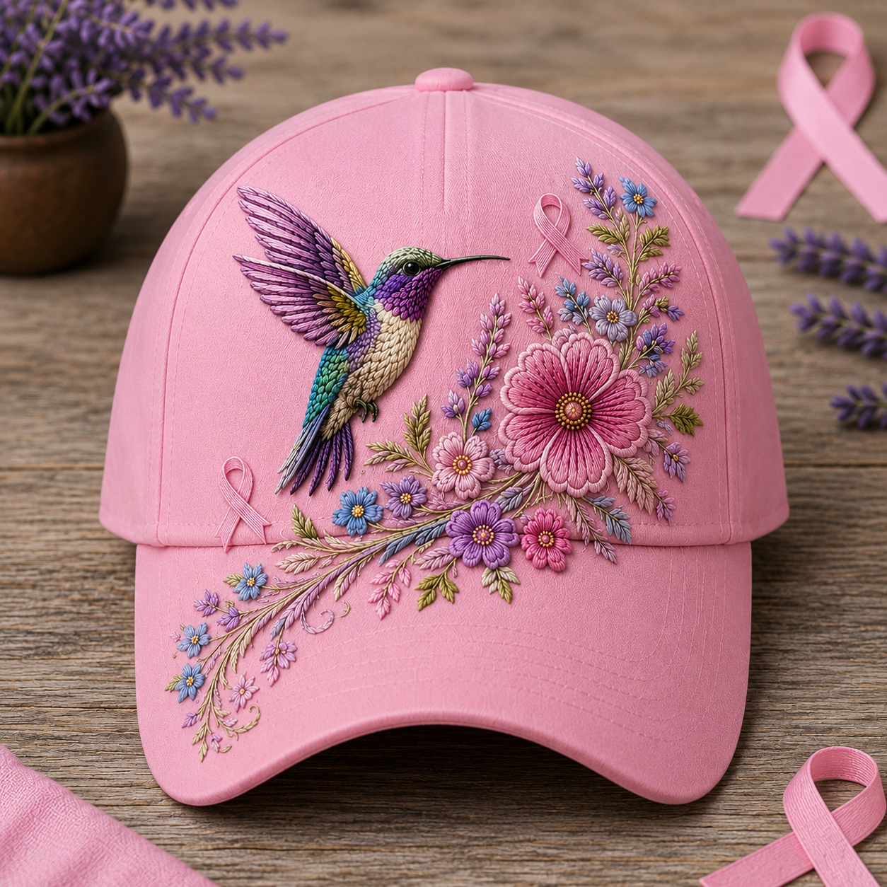 Floral Hummingbird Hat🕊️