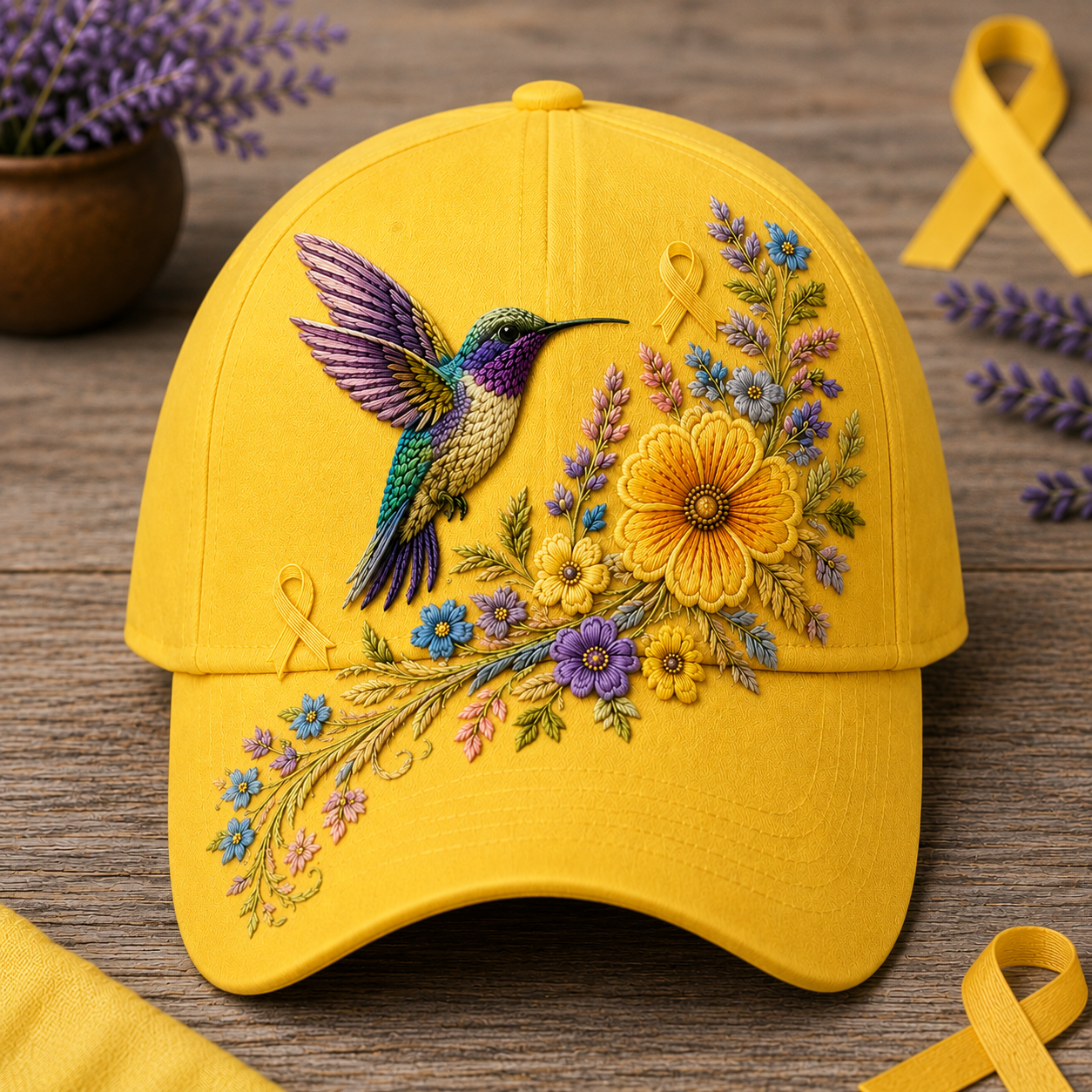 Floral Hummingbird Hat🕊️
