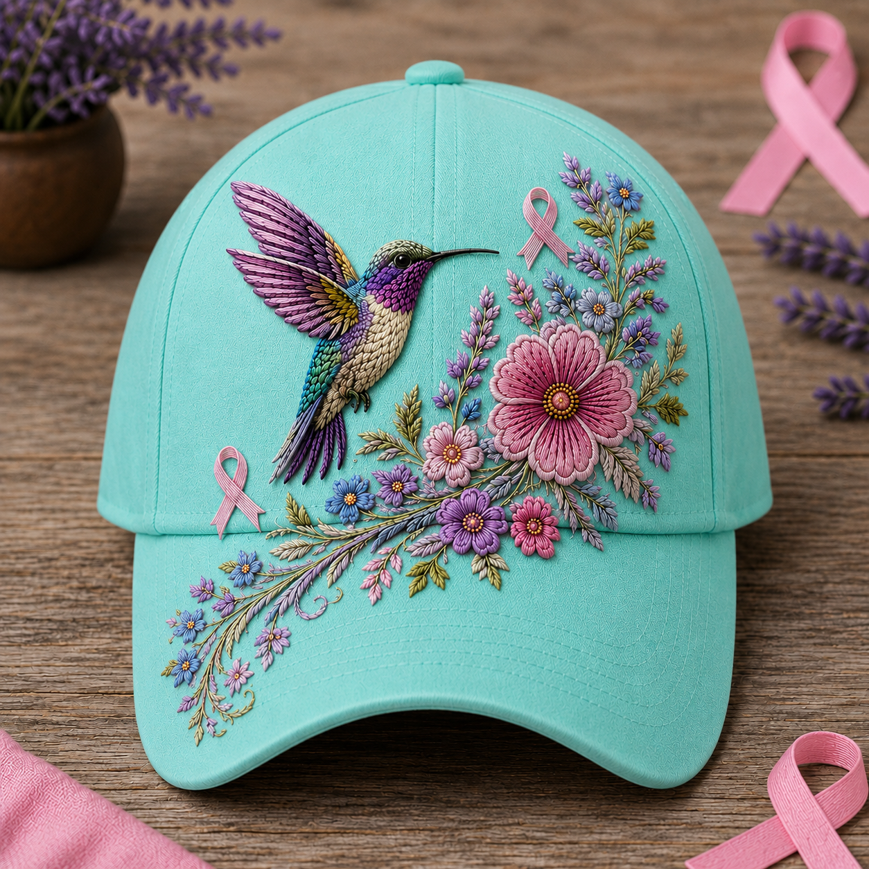 Floral Hummingbird Hat🕊️