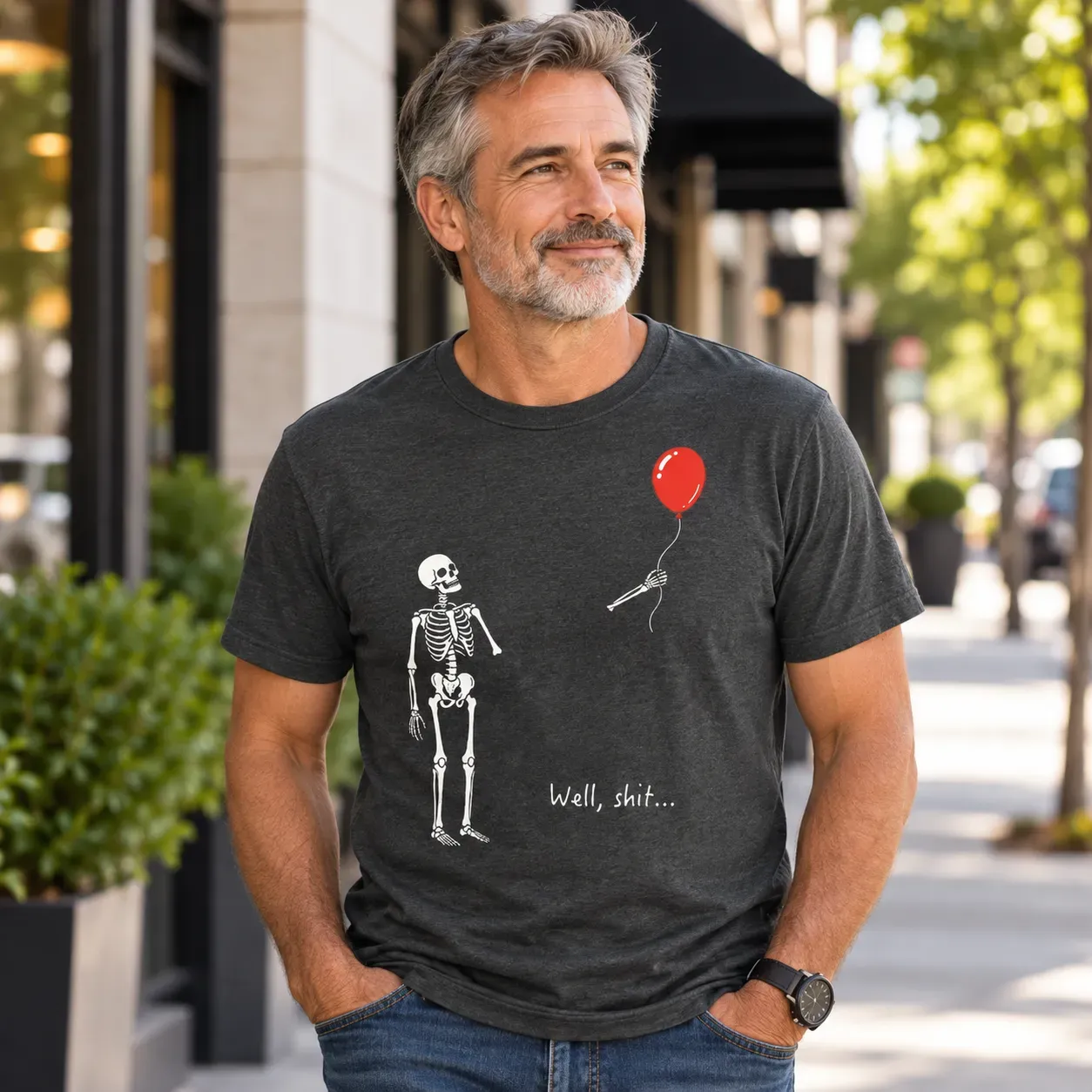 Skeleton Lost Balloon T-shirt