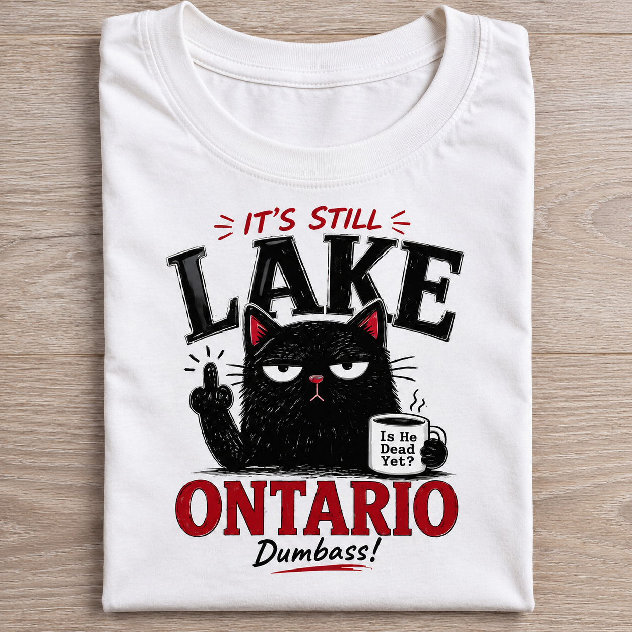 Women‘s’ Retro Lake Ontario Est 1615 FDT Print Top