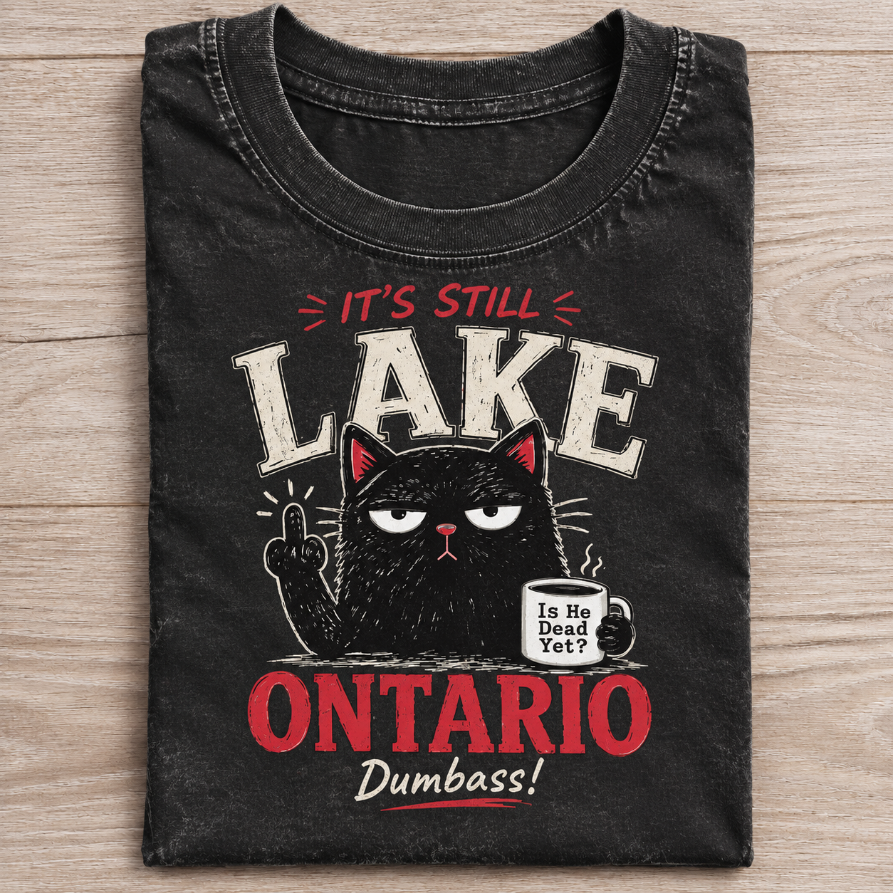 Women‘s’ Retro Lake Ontario Est 1615 FDT Print Top