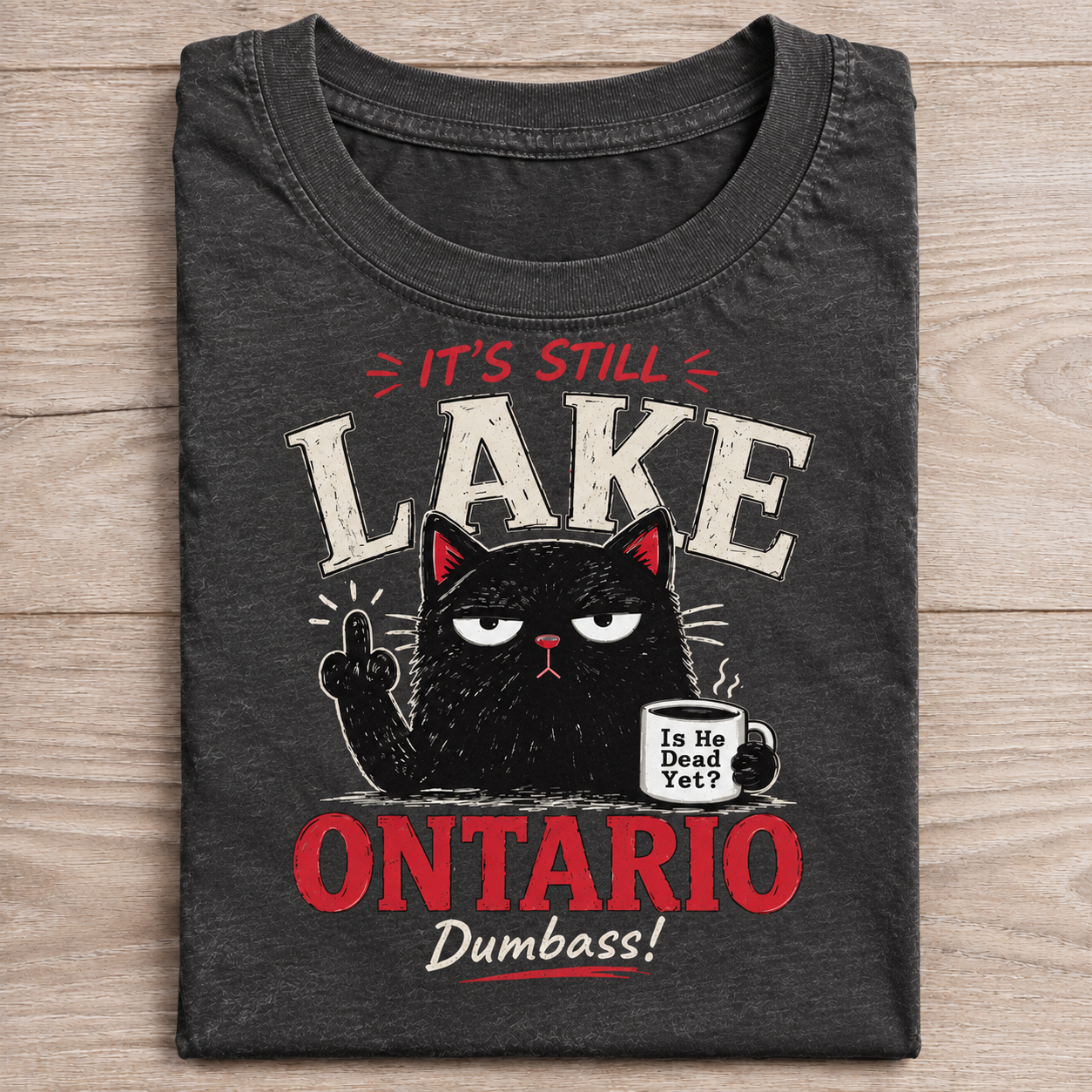 Women‘s’ Retro Lake Ontario Est 1615 FDT Print Top