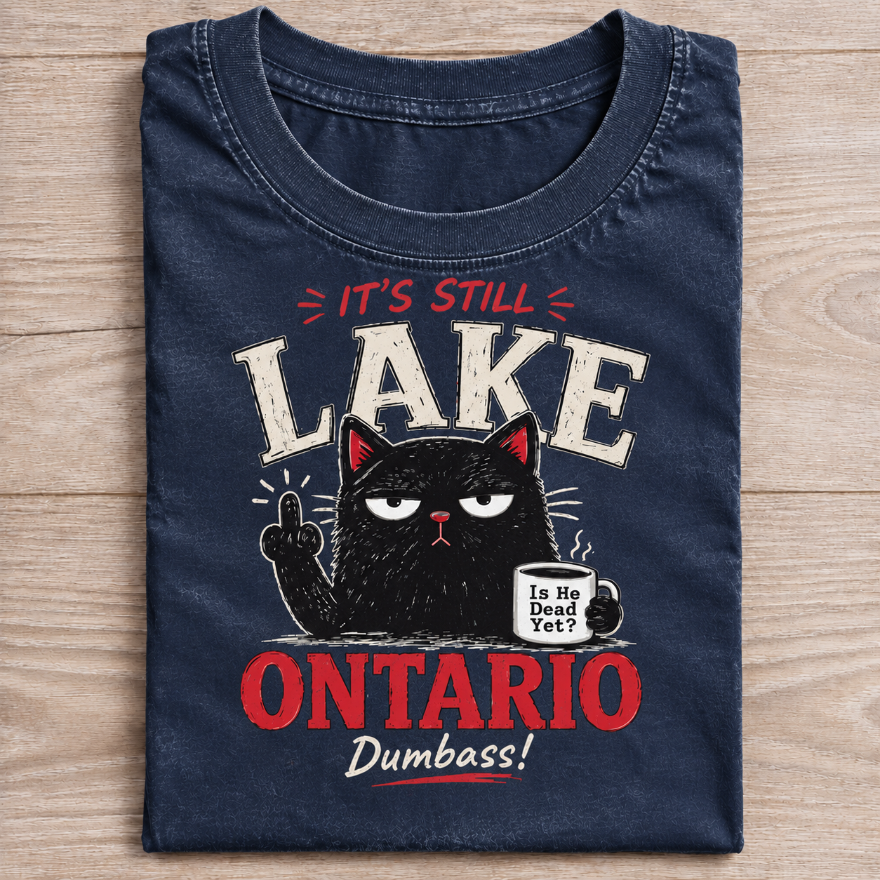 Women‘s’ Retro Lake Ontario Est 1615 FDT Print Top