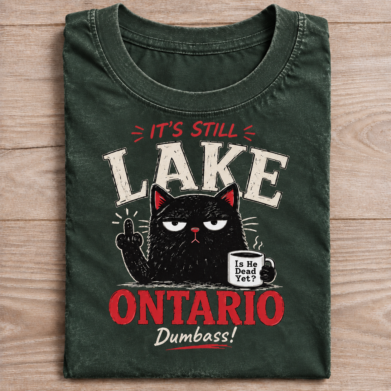 Women‘s’ Retro Lake Ontario Est 1615 FDT Print Top