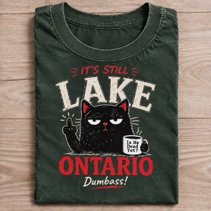 Women‘s’ Retro Lake Ontario Est 1615 FDT Print Top
