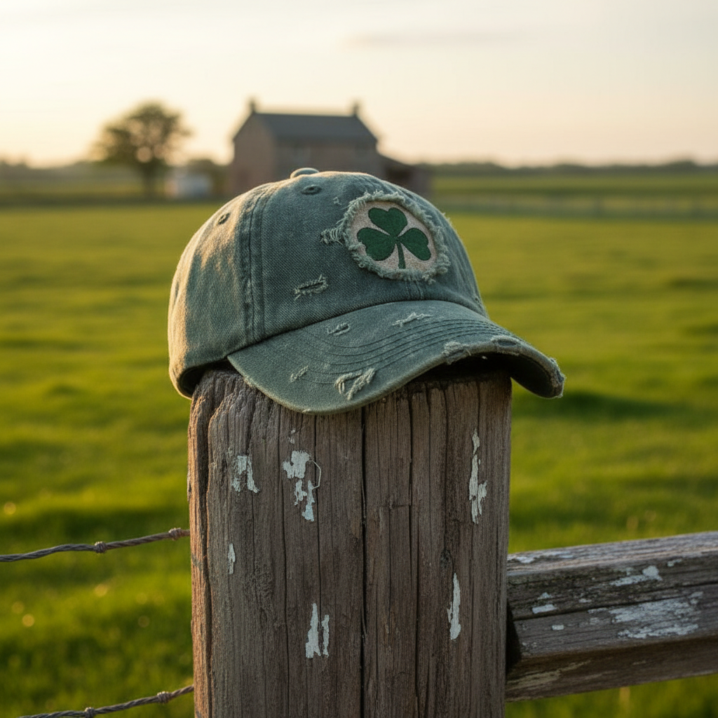 🔥Vintage Shamrock Baseball Cap – A Symbol of Irish Luck & Timeless Style