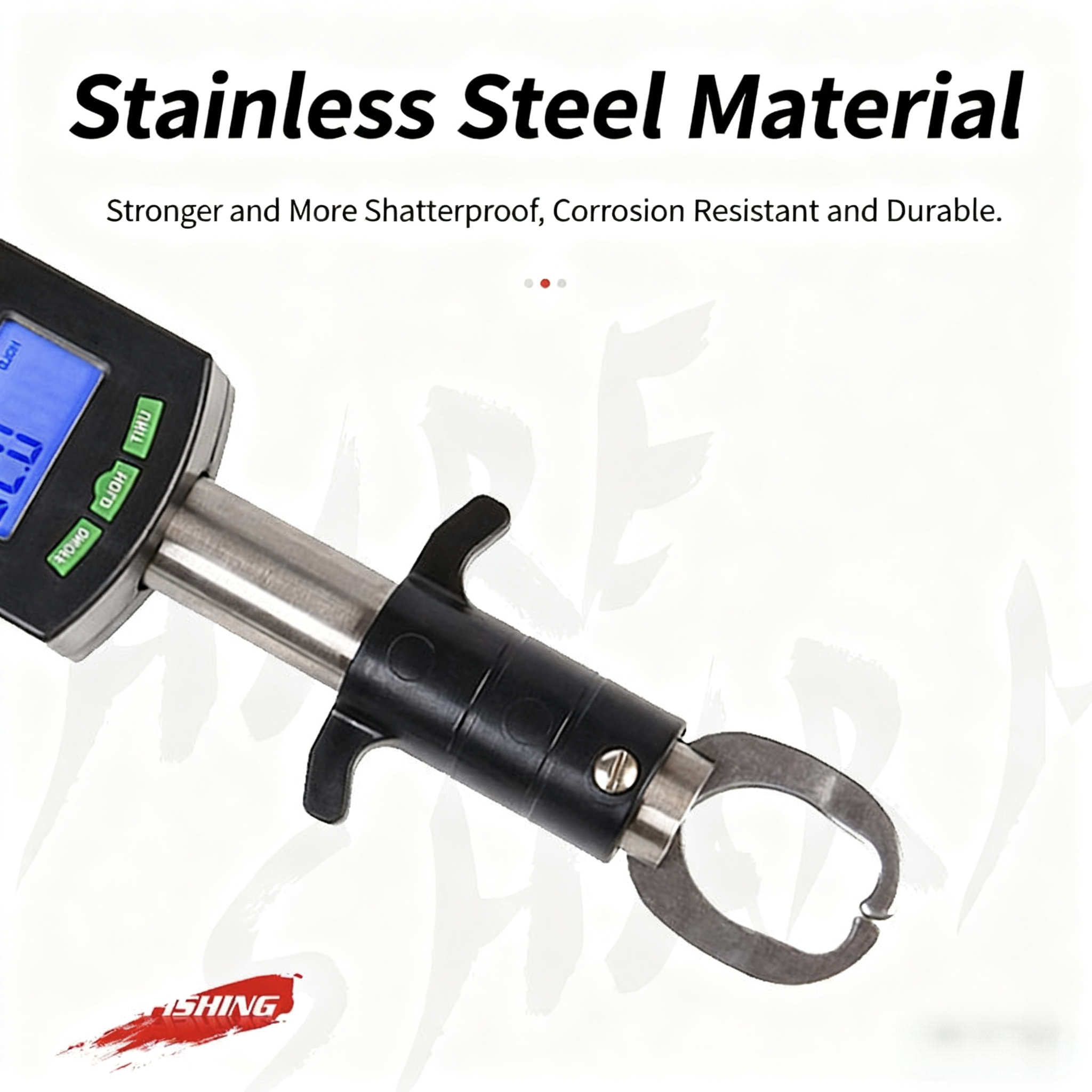  3-in-1 Digital Fish Gripper with Scale & Ruler | Fishing Lip Grip Tool