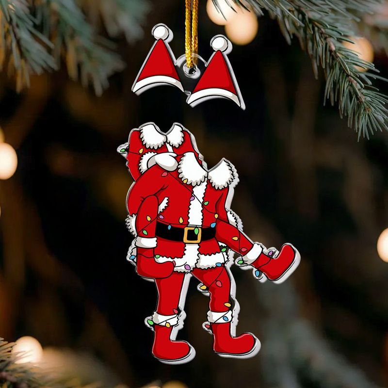 Couple Funny Elf - Personalized Acrylic Photo Ornament