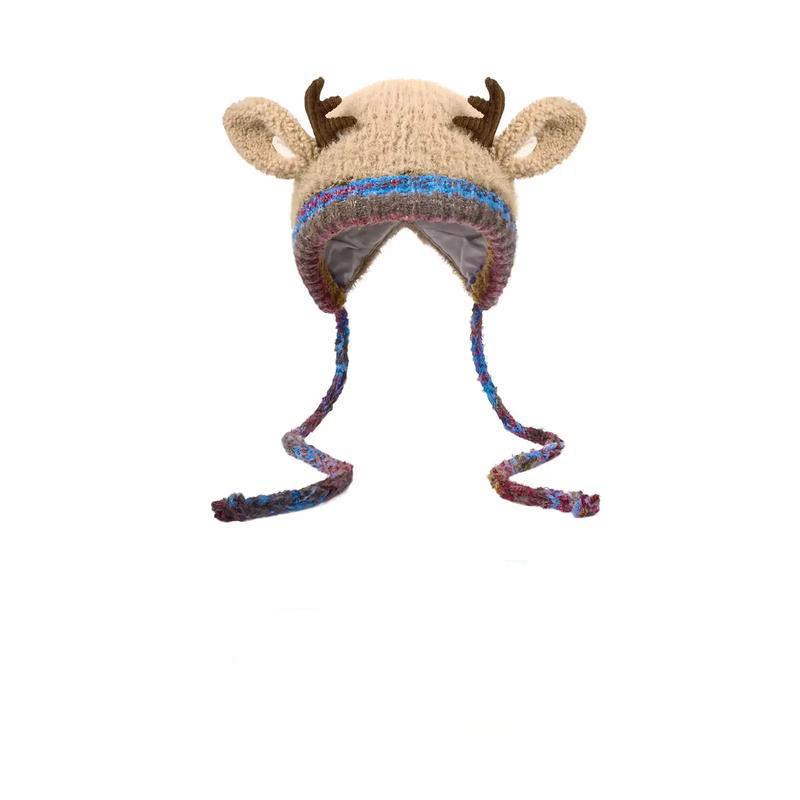Festive Christmas Antler Hat 🦌✨ Cozy, Cute & Holiday-Ready