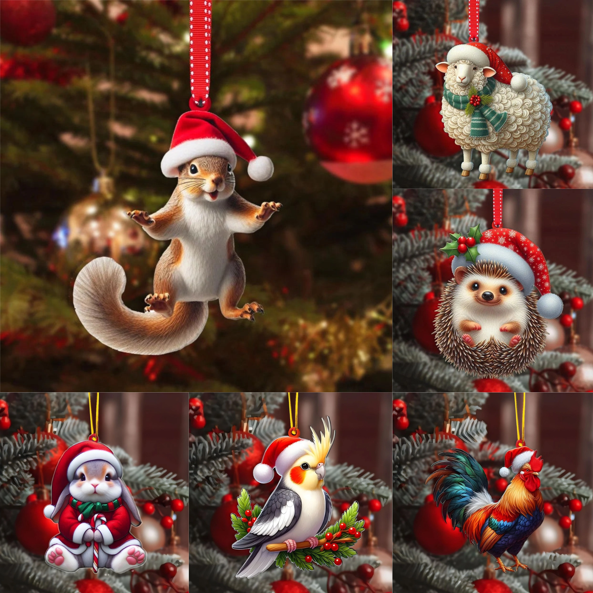 🎅Christmas Hot Sale 70% Off -Handmade Animal Christmas Ornament