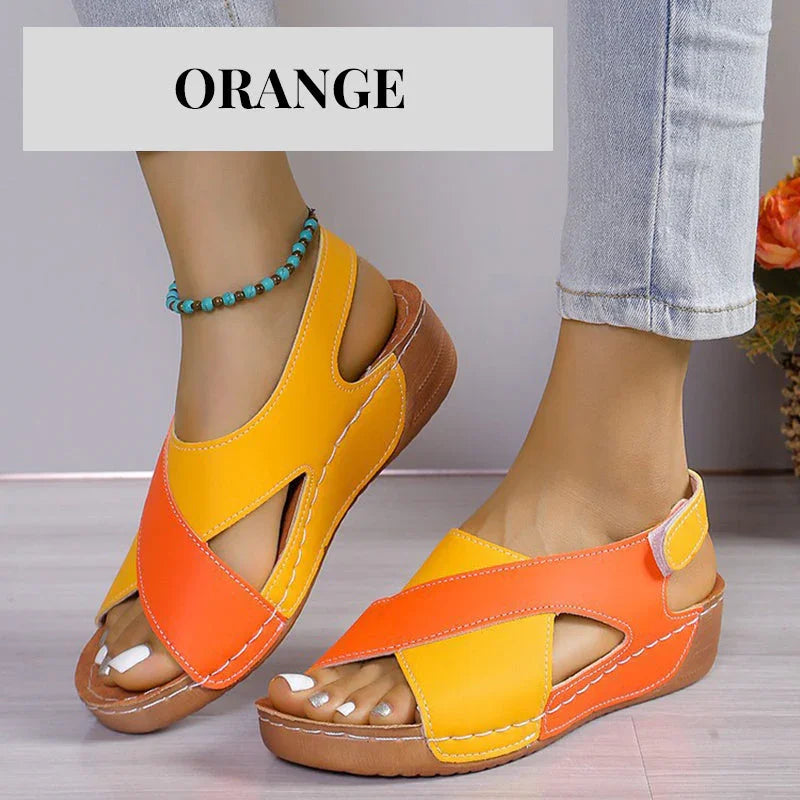 ⏰🔥LIMITED TIME 50% OFF!🔥50K+ SOLD!Ultra-Comfortable Orthopaedic Sandals with Slanted Heel