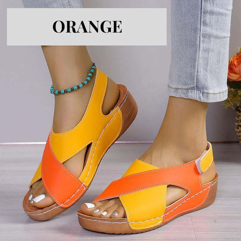 ⏰🔥LIMITED TIME 50% OFF!🔥50K+ SOLD!Ultra-Comfortable Orthopaedic Sandals with Slanted Heel