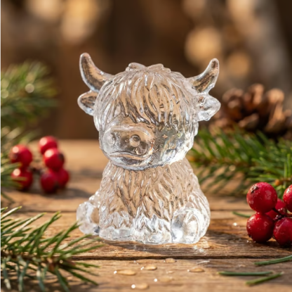 🐮 Mini Highland Cow Ice Cube & Dessert Mold 🧊🍪 Cute 3D Ice for Drinks, Parties & Gifts💕