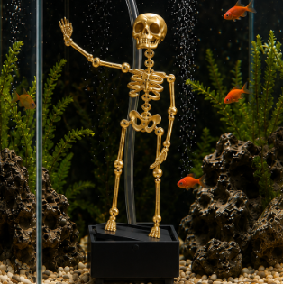 🔥49% Off Last Day -Halloween Early Bird Special🔥White Underwater Dancing Skeleton Bath Toy With Suction Base