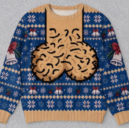 Custom Funny Ugly Sweatshirt - Personalized Christmas Birthday Gifts For Husband, Son, Grandson, Brother, Grandpa, Dad, Yourself - Jingle Balls All The Way Today