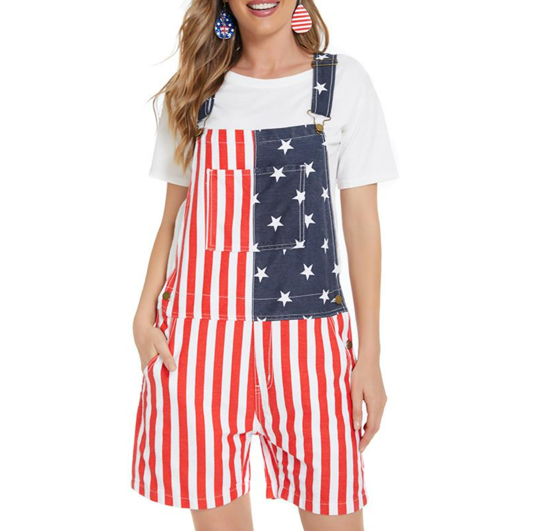 🎖️July 4th Sale 60% OFF - American Flag Overalls - ✈️BUY 2 GET FREE SHIPPING
