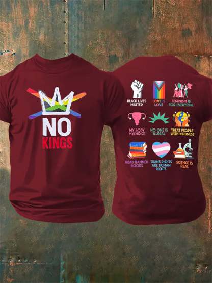 Men's  No Kings Print T-Shirt