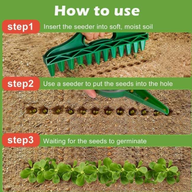 🌱 Transform Your Garden - ✨Professional Garden Dibber – Effortless Seed Planting Tool