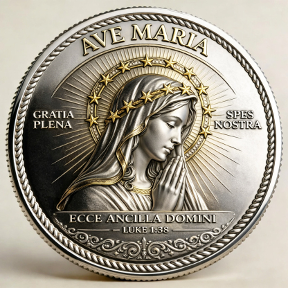 🏆Flash Sale 60% OFF - ✝️ Ave Maria – Sacred Devotion Commemorative Coin