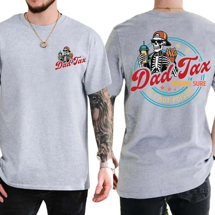 Dad Tax Pattern Print Cotton T-Shirt