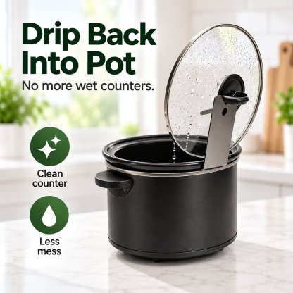 🔥HOT SALE 48% OFF - 🍳Multifunctional Anti-Slip Cooker Lid Stand - Space-Saving Kitchen Counter Organizer