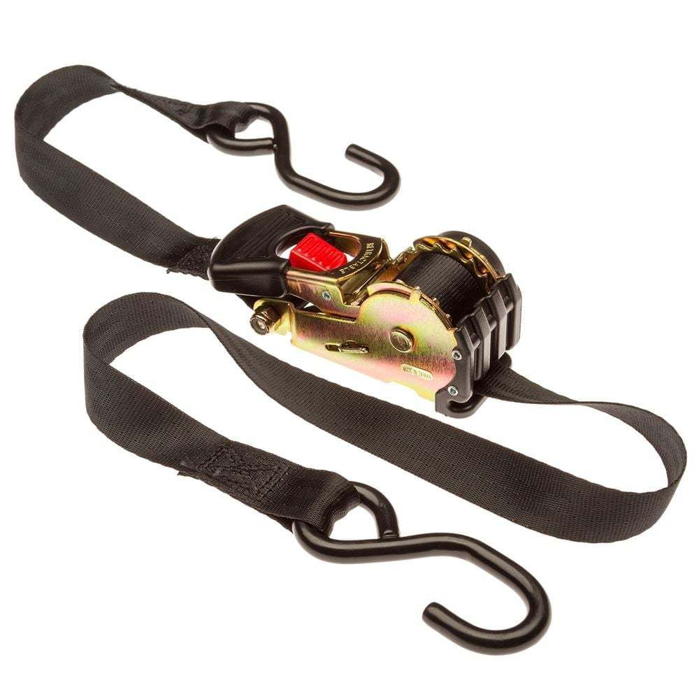 🔥Hot Sale-Auto Ratchet Strap Retractable Ratchet Tie-Down Straps