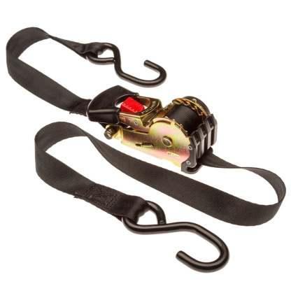🔥Hot Sale-Auto Ratchet Strap Retractable Ratchet Tie-Down Straps