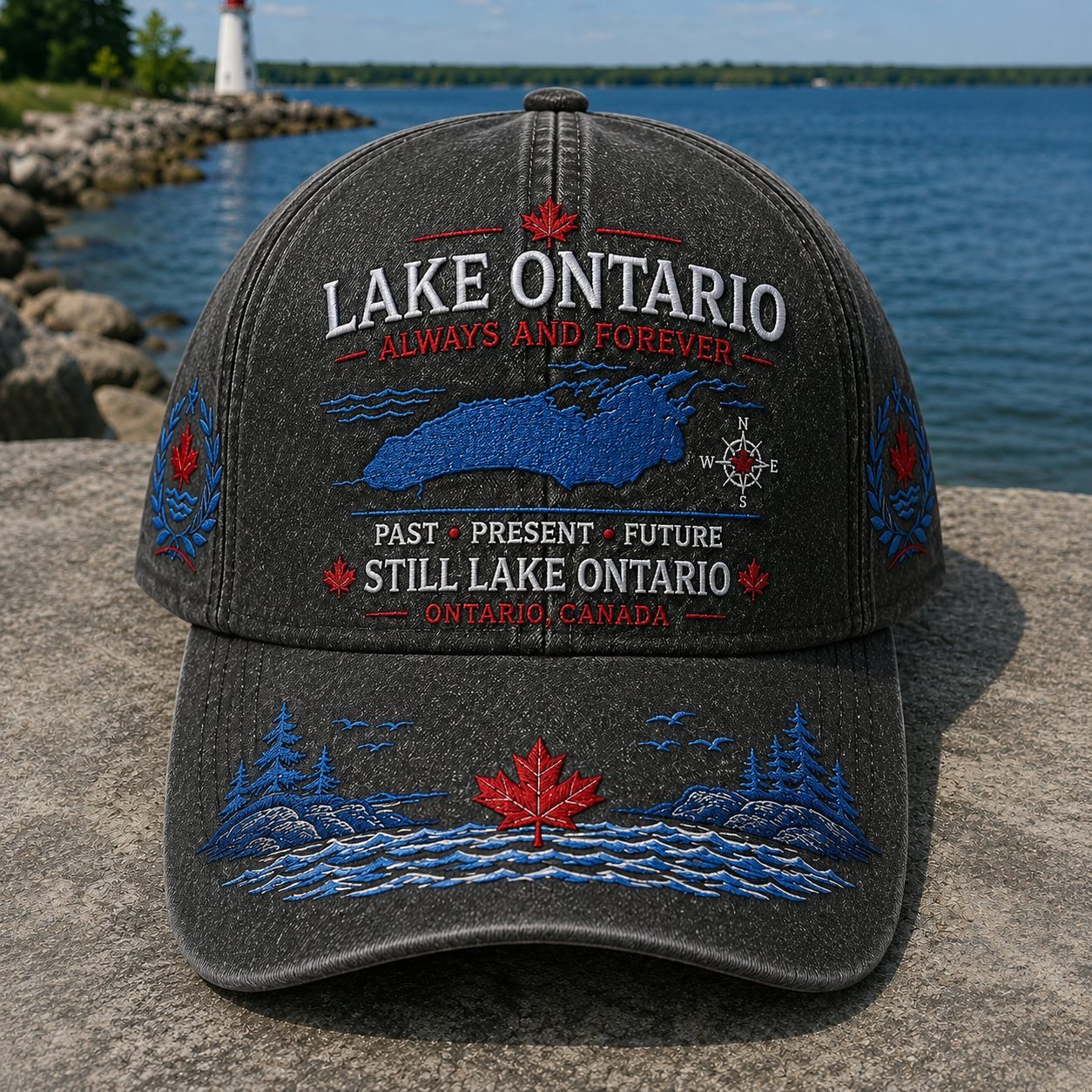  🍁Lake Ontario · Always and Forever — The Cap That Carries Your Lake Story (🧢100% Cotton)