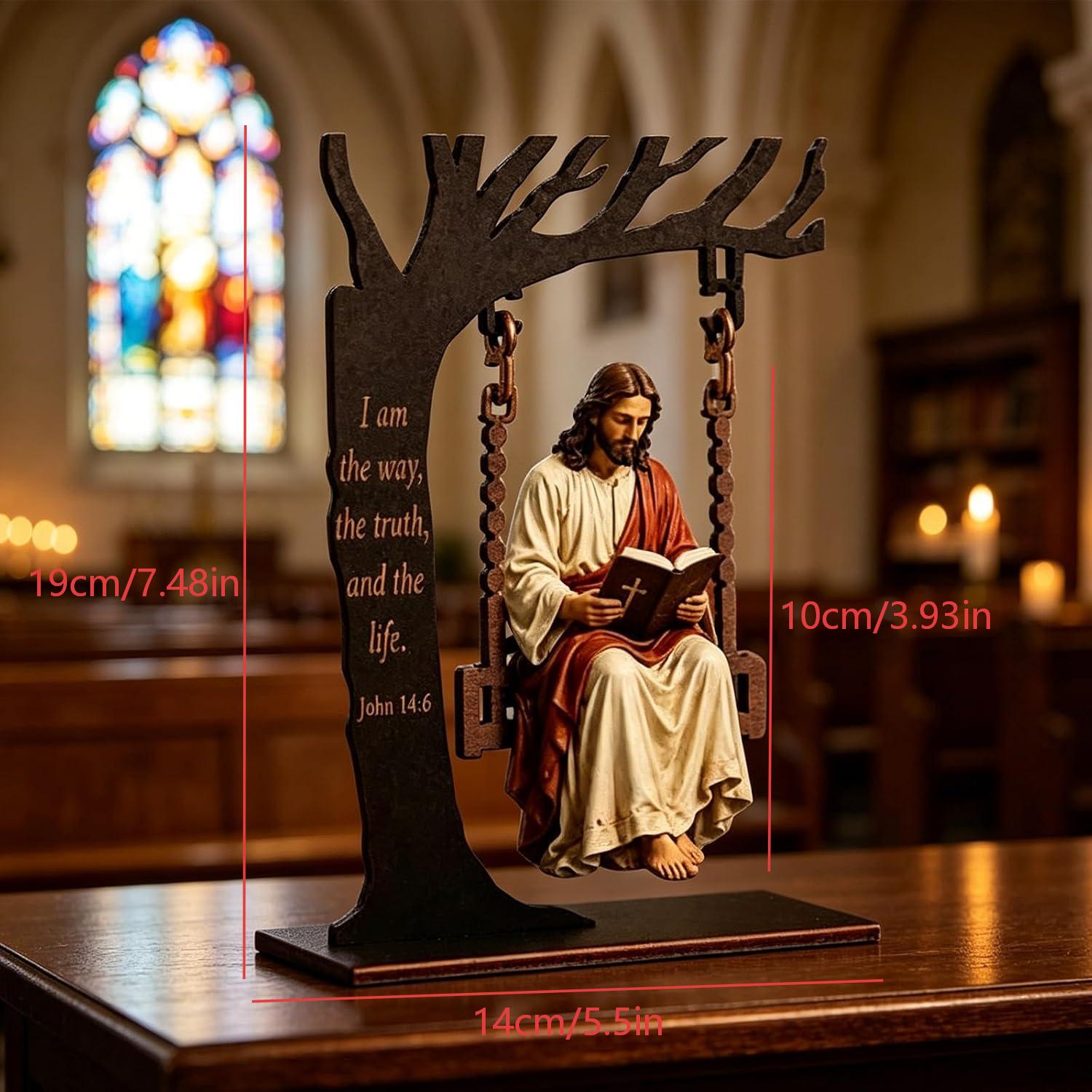 🔥Last Day 49% OFF - ✝️📚Christian Jesus Swing Ornament
