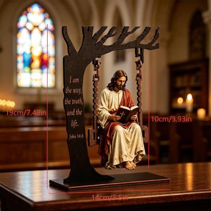 🔥Last Day 49% OFF - ✝️📚Christian Jesus Swing Ornament