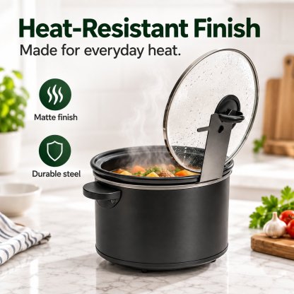 🔥HOT SALE 48% OFF - 🍳Multifunctional Anti-Slip Cooker Lid Stand - Space-Saving Kitchen Counter Organizer