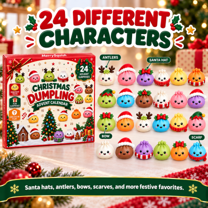 [Copy]🔥2026 Spring Hot Sale🔥24 Dumpling Squishy Advent Calendar