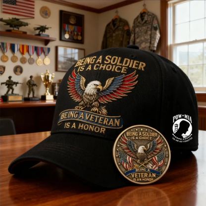 🏆Flash Sale 60% OFF - 🦅 “Being a Soldier , Being a Veteran” Commemorative Set ✨ - A Tribute to Duty, Courage, and Honor 