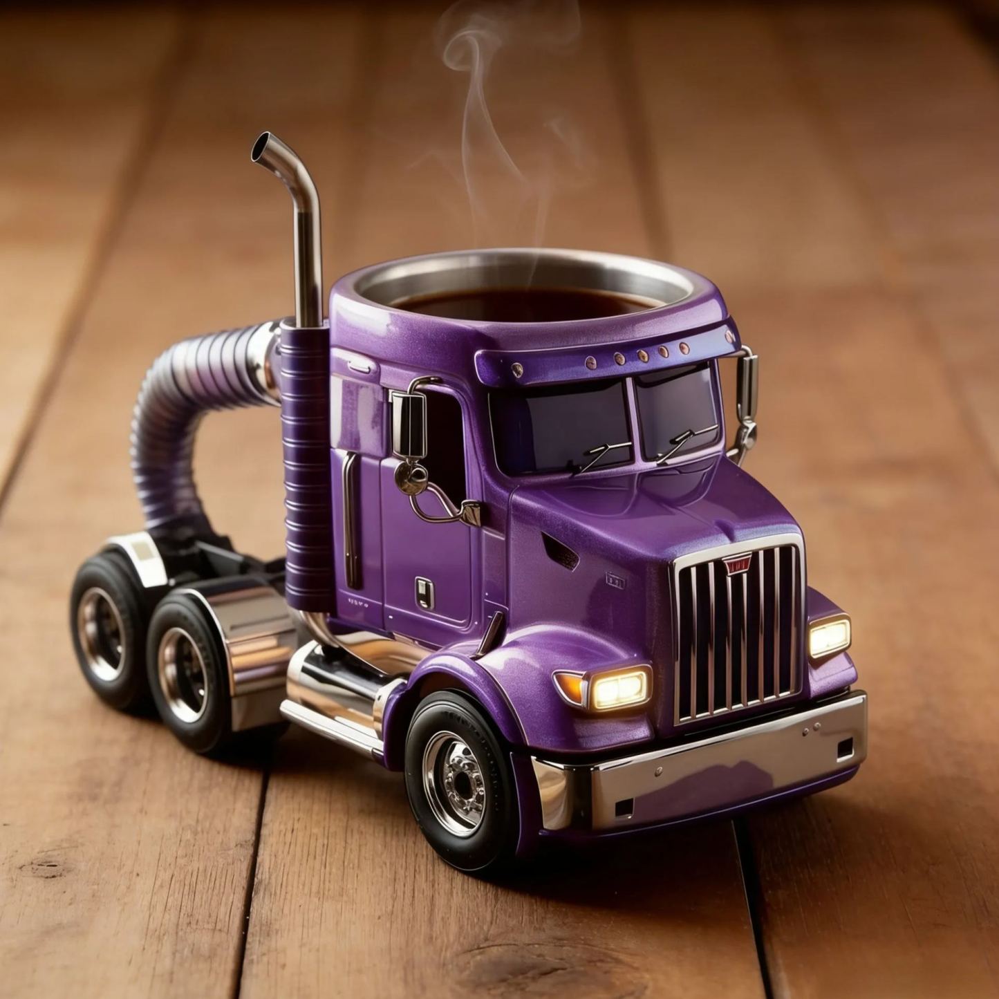 Durable Semi-Truck Shaped Coffee Mug – Handcrafted Resin Mug for Family & Friends