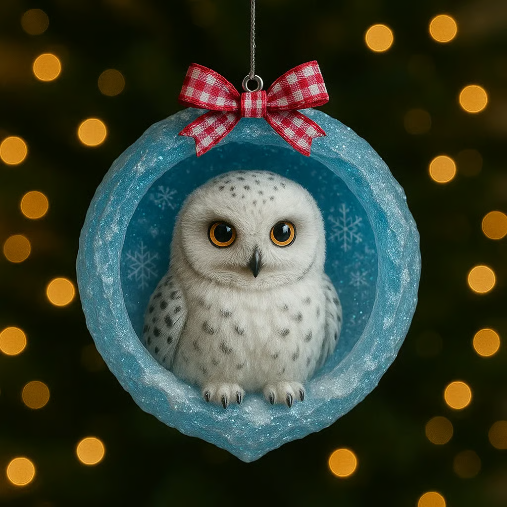  ❄️Ice Crystal Cave Animal Ornaments