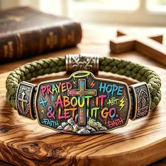 ✝️ King of Kings Faith Bracelet – Adjustable Christian Wristband Gift