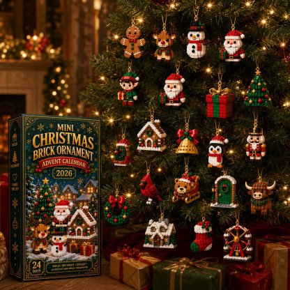 🎄 Kids Christmas Ornament Advent Calendar – 24 Mini Buildable Holiday Surprisesays 🧱