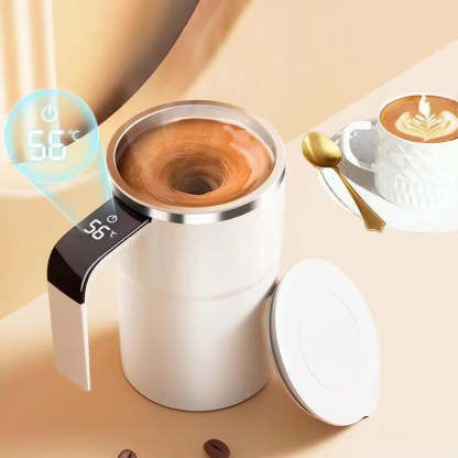 💥Christmas Sale 50% ☕🔋Rechargeable Automatic Magnetic Stirring Coffee Mug Set⚡