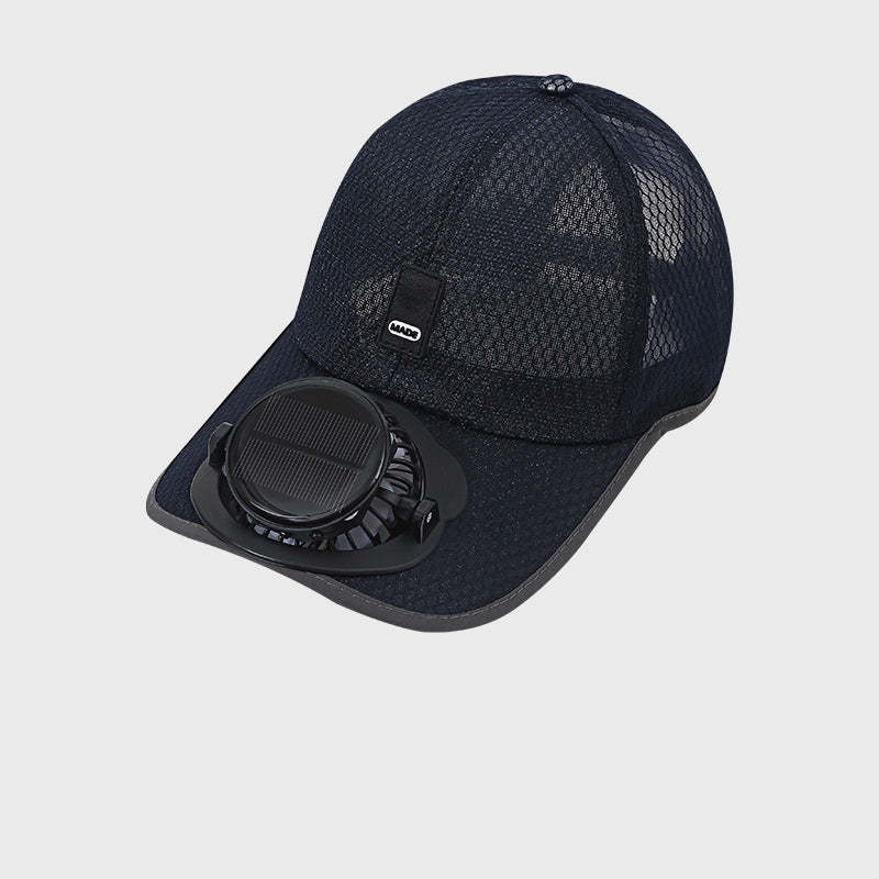 🌞🧢 Breathable Sun Hat Baseball Cap with Built-in Solar Cooling Fan