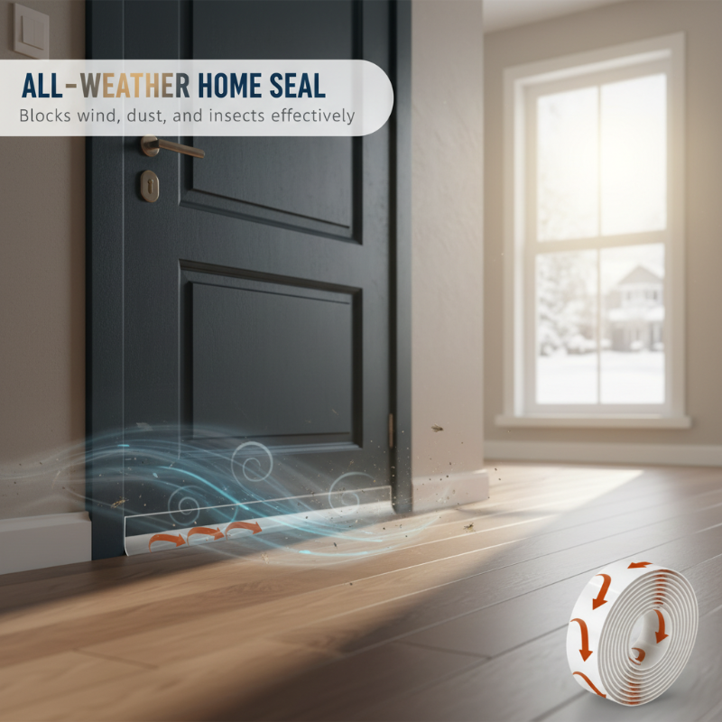 49% OFF NOW! 🌡️ Self-Adhesive Weather Stripping – Wind-Proof, Insulates & Easy to Apply 🏠
