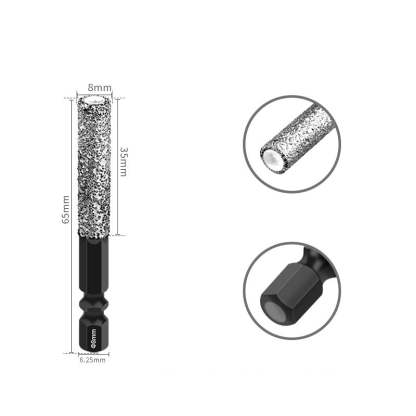 2-in-1 Hexagonal Shank Brazing Dry Drilling Specialized Hole Opener