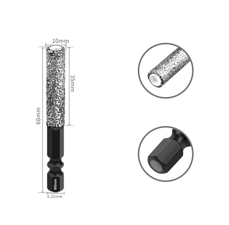 2-in-1 Hexagonal Shank Brazing Dry Drilling Specialized Hole Opener