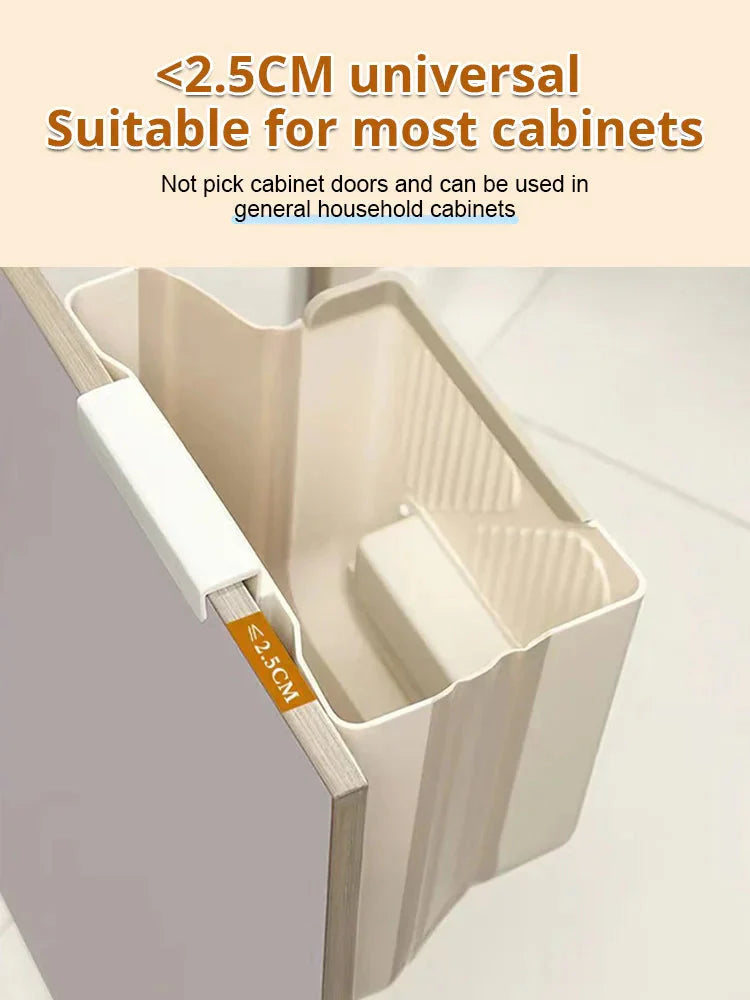 Folding Hanging Kitchen Waste Trash Can