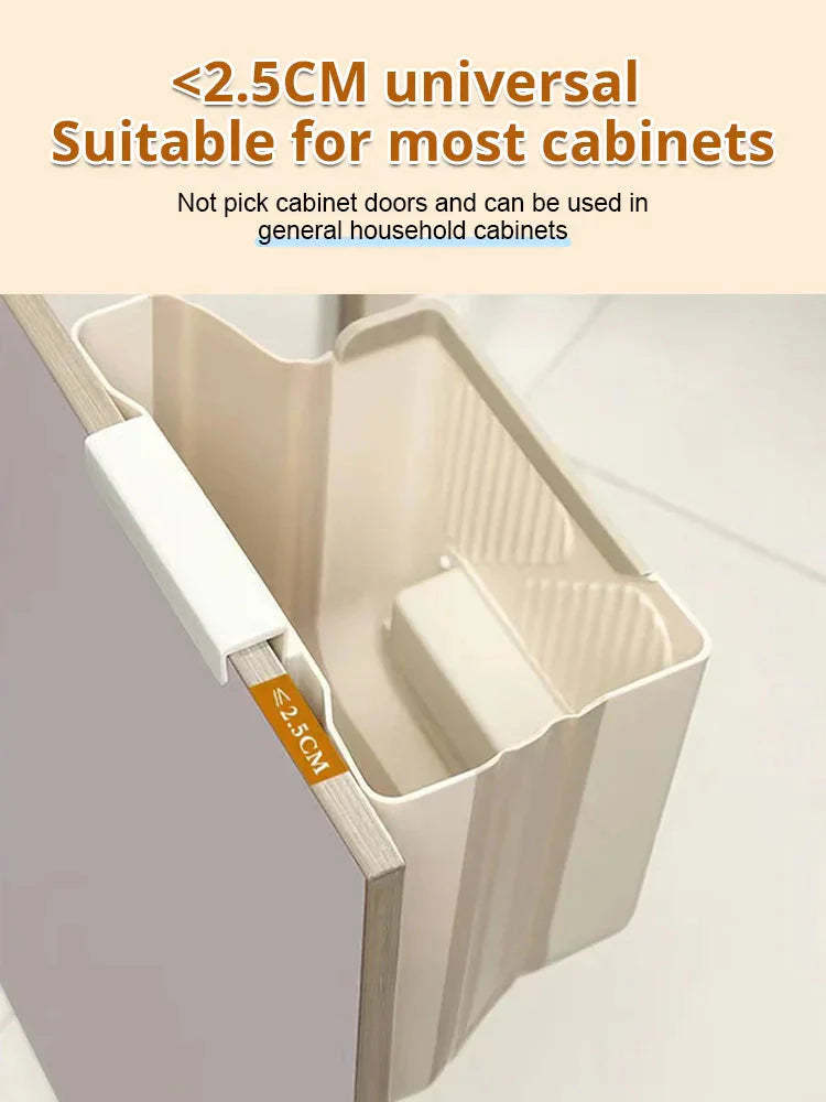 Folding Hanging Kitchen Waste Trash Can