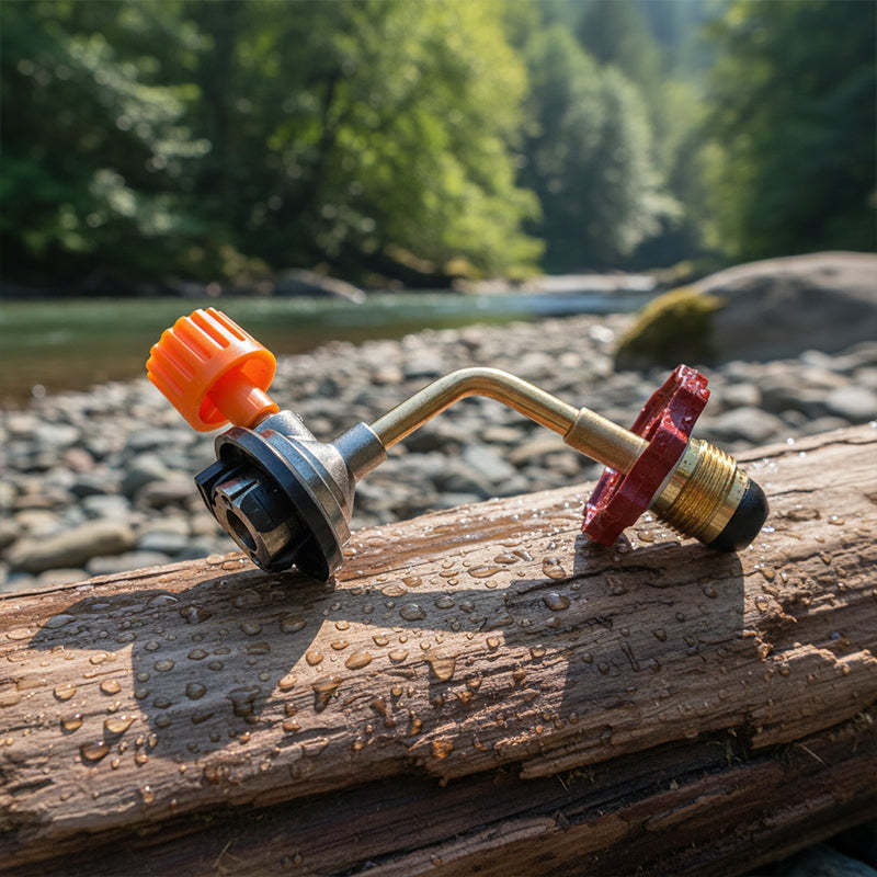 Adaptateur pour recharge de cartouche de gaz d'extérieu